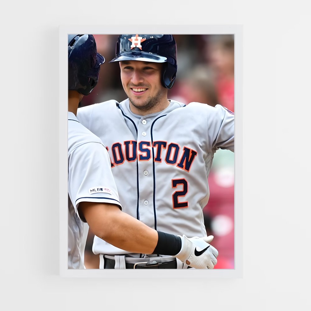 Poster Astros Étoilés – affiche Baseball (vue 3)